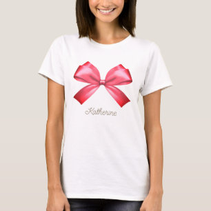 T-shirt Cute Girl Rose Satin Aesthétique Nom du mât
