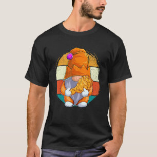 T-shirt Cute Gnome Amour Poulet Frit Fast Food Vintage Re