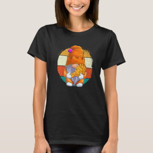 T-shirt Cute Gnome Amour Poulet Frit Fast Food Vintage Re