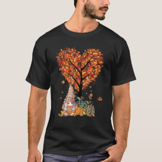T-shirt Cute Gnome Bon thanksgiving Automne Feuilles Citro
