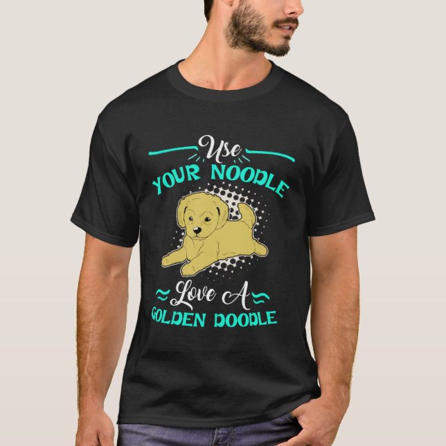 T-shirt Cute Goldendoodle  Womens Love A Golden Doodle (Devant)