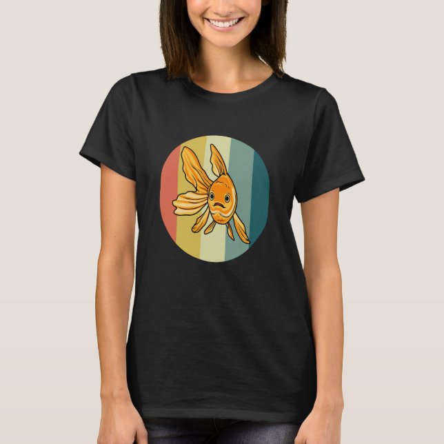 T-shirt Cute Goldfish Aquaristis Hobby Fish (Devant)
