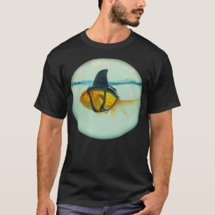T-shirt Cute Goldfish with a Shark Fin Fashion