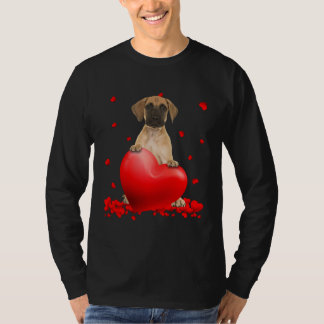 T-shirt Cute Great Dane Valentine Hearts  Dogs Hug Heart L