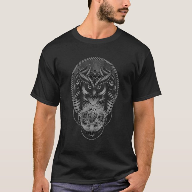 T-shirt Cute Great Owls Artistique Cute Owl Femmes Hommes  (Devant)