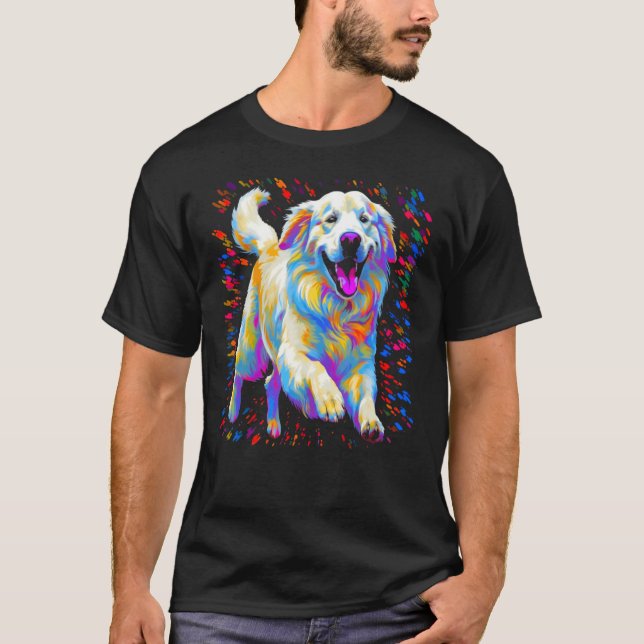 T-shirt Cute Great Pyrenees Dog (Devant)