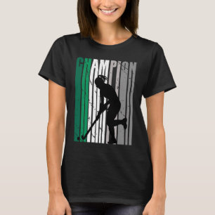 T-shirt Cute Green Champion Hockey Arts d'anniversaire