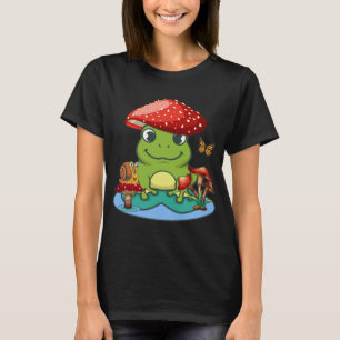 T-shirt Cute Grenouille Champignons Casquette Papillon esc