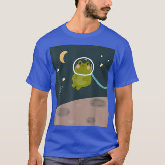 T-shirt Cute grenouille dans l'espace