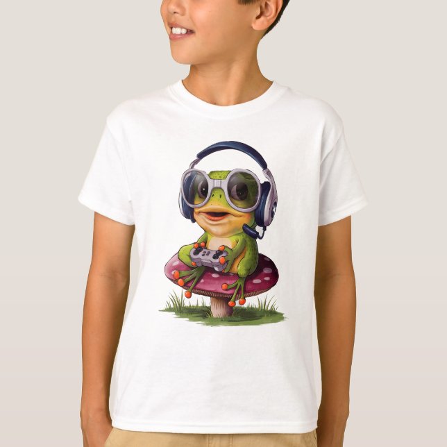 T-shirt Cute grenouille drôle (Devant)