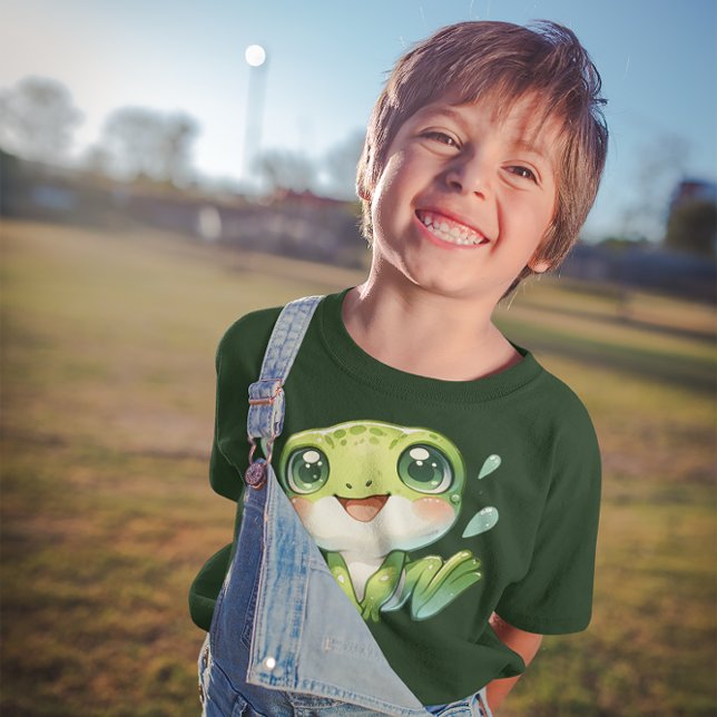 T-shirt Cute Grenouille verte (Green Frog Tee
)