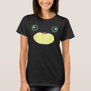 T-shirt Cute Grenouille Visage Halloween Costume Froggy Am