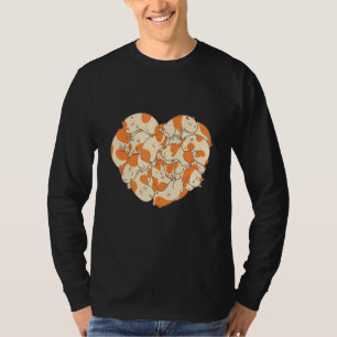 T-shirt Cute Guinée Coeur Coeur Potato Feu de Coeur 1