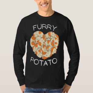 T-shirt Cute Guinée Coeur Coeur Potato Feu de Coeur 6