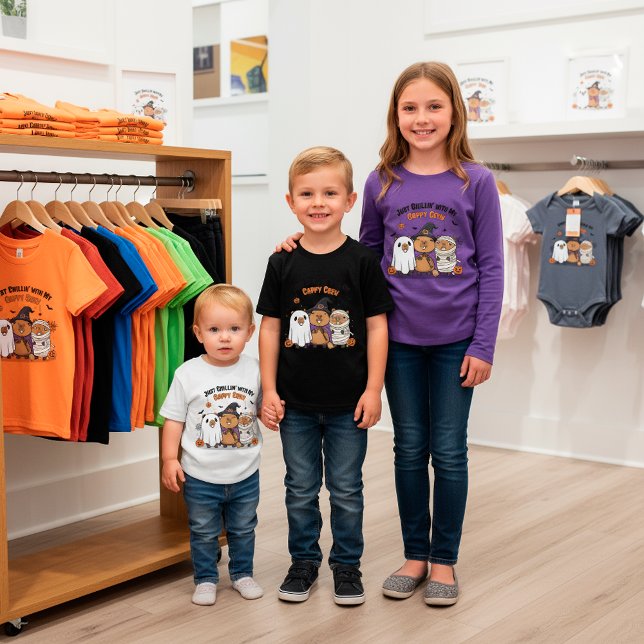 T-shirt Cute Halloween Capybara : Juste Chillin' avec mon  (Créateur téléchargé)