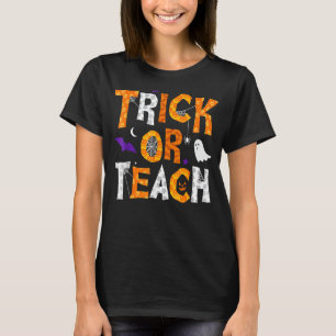 T-shirt Cute Halloween Enseignant École Classe Automne Tra