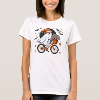 T-shirt Cute Halloween Fantôme Femme Halloween