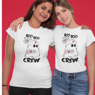 T-shirt Cute Halloween Ghost Boo Crew