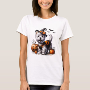 T-shirt Cute Halloween Westie Tee West Highland Terrier Do