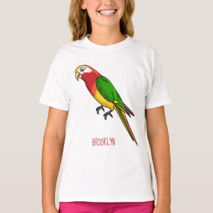 T-shirt Cute happy parrot