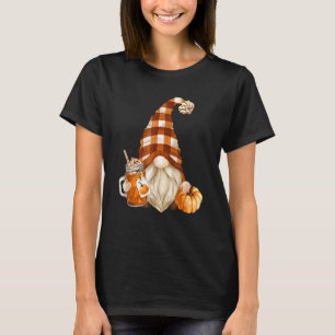 T-shirt Cute Holiday Gnome For Thanksgiving With Fall Pump