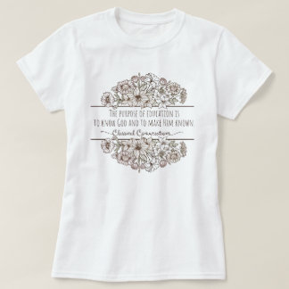 T-shirt Cute Homeschool Maman Conversations Classiques Flo