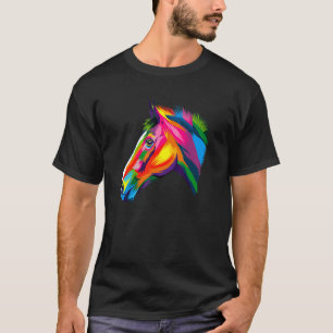 T-shirt Cute Horse Animal Animaux Animaux Propriétaire Che