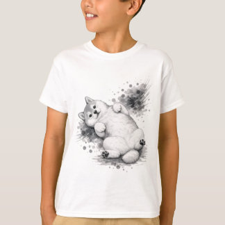 T-shirt 【Cute Husky Puppy Ink Art Kids T-Shirt】
