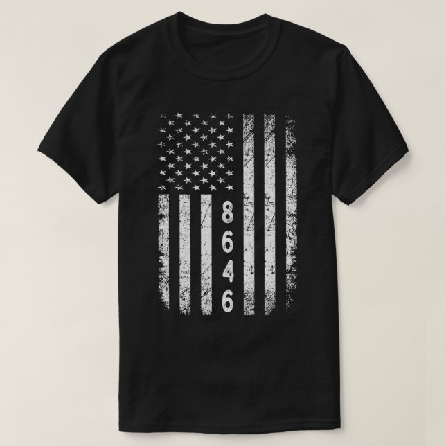 T-shirt cute Impeach funny 8646 anti  2024 America  46 Vin (Design devant)