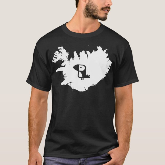 T-shirt Cute Islande Puffin (Devant)