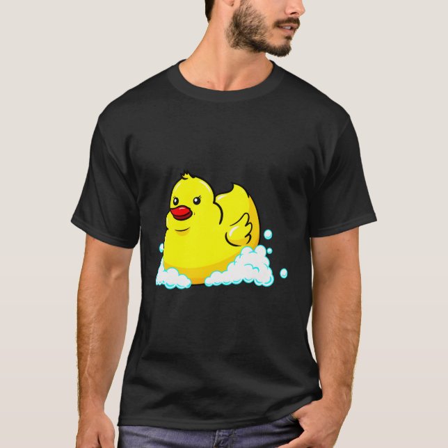 T-shirt Cute Jaune Caoutchouc Ducky Cadeau Funny Canard Su (Devant)