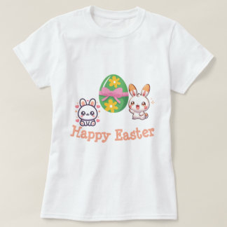 T-shirt Cute Kawaii Bunny Happy Easter
