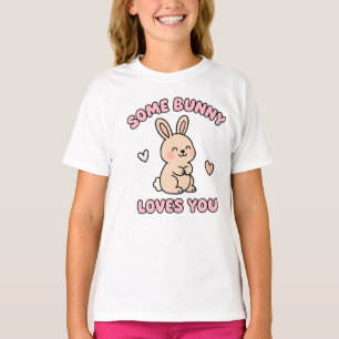 T-shirt Cute Kawaii Bunny Love - adorable animal pastel