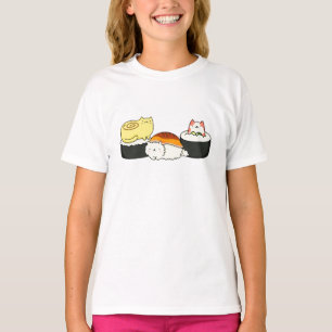 T-shirt Cute Kawaii Cat-lifornia Sushi Roll
