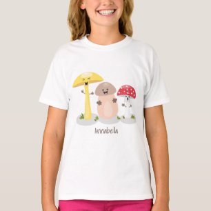 T-shirt Cute kawaii champignon champignon toadstool