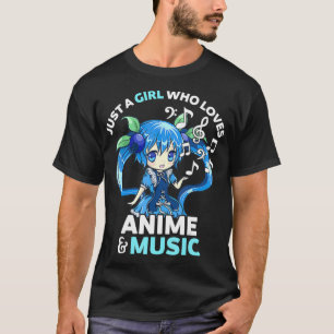 T-shirt Cute Kawaii Chibi Just A Girl Who Love Anime et