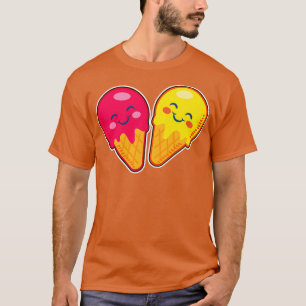 T-shirt Cute Kawaii Crème de glace Drôle Nourriture été