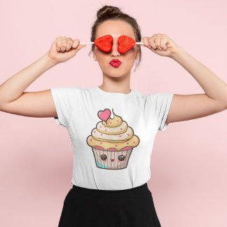 T-shirt Cute Kawaii Cupcake