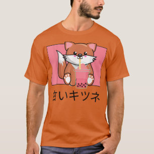 T-shirt Cute Kawaii Fo Boissons Bubble Thé Japonais I Love