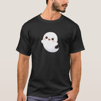 T-shirt Cute Kawaii Ghost Floating – Adorable Cartoon 