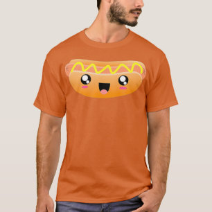 T-shirt Cute Kawaii mème Hot Dog Graphic