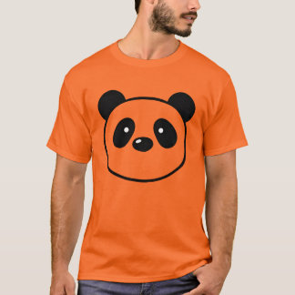 T-shirt Cute Kawaii Panda Bear Face Minimalist