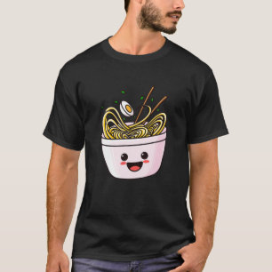 T-shirt Cute Kawaii Ramen Chibi Japon Anime nouilles Amusa