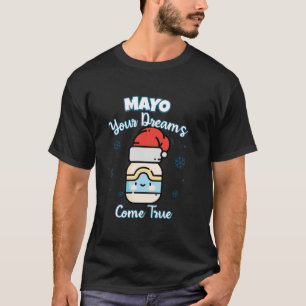 T-shirt Cute Kawaii Santa Hat Mayonnaise Mayo Tes rêves