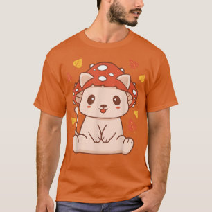 T-shirt Cute Kawaii Toadstool Chat - Kit de champignon est