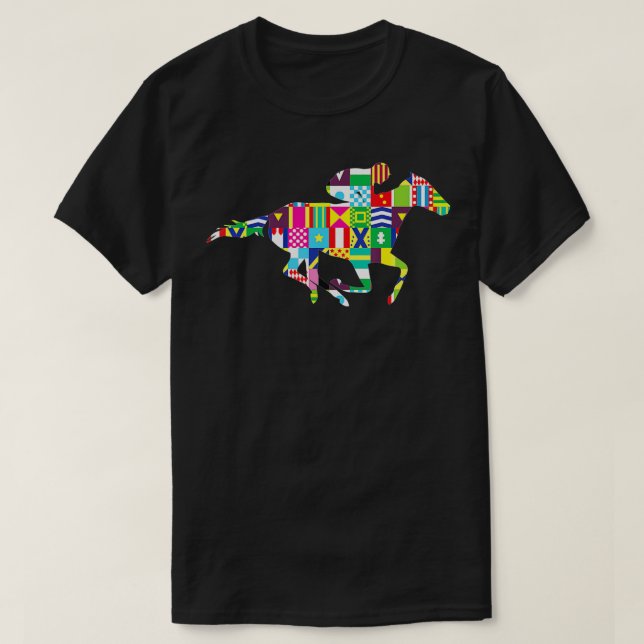 T-shirt Cute Kentucky Horse Racing Soies  (Design devant)