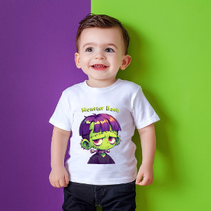 T-shirt Cute Kid Frankenstein halloween