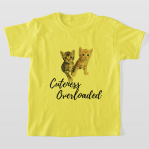T-shirt Cute Kitten Cuteness Trop chargé Graphisme Tee