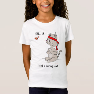 T-Shirt Cute kitten top avec Kiki Kung Fu Kitten