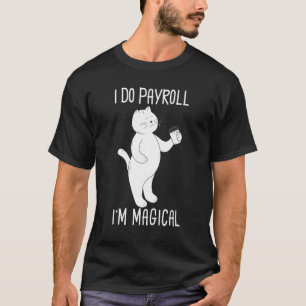 T-shirt Cute Kitty Chat Spécialiste de la paie Employé Fin